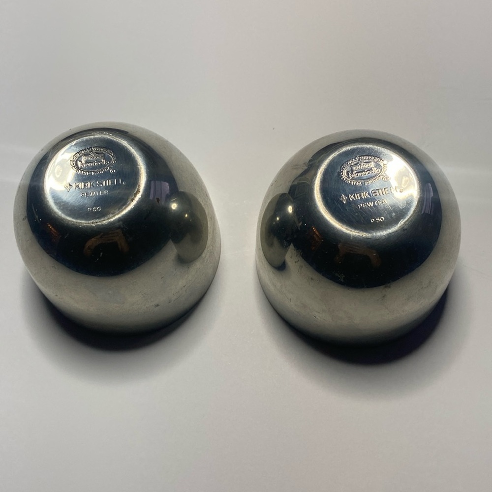 Set of two Kirk Stieff Pewter‎ Glasses. P50